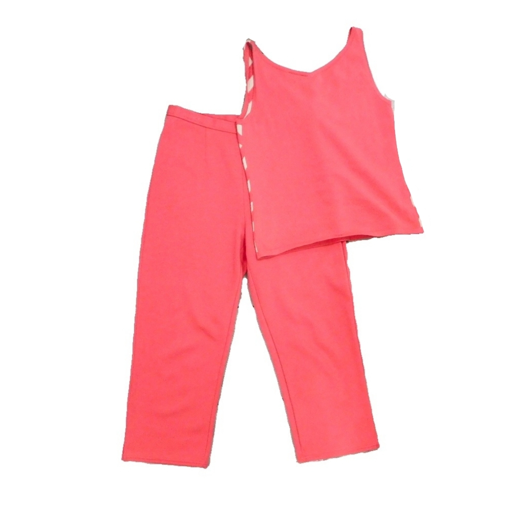 MIA NOLA WMNS SZ S CORAL CAPRI & SLVLSS TOP SET - Picture 4 of 7